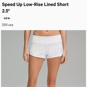 Lululemon speed short